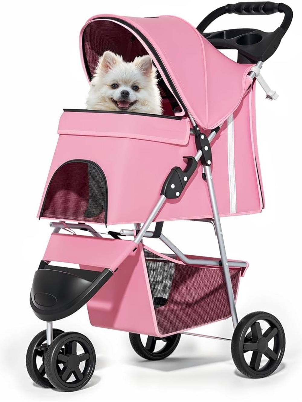 BEAUTIFUL PINK LARGE STROLLER FOR PETS 💖🐾🎀